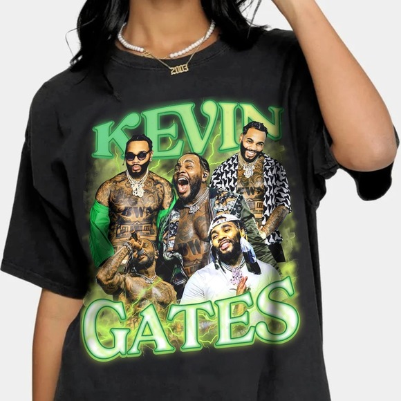 Tops - Kevin Gates Shirt,Kevin Gates Unisex Y2k Clothing